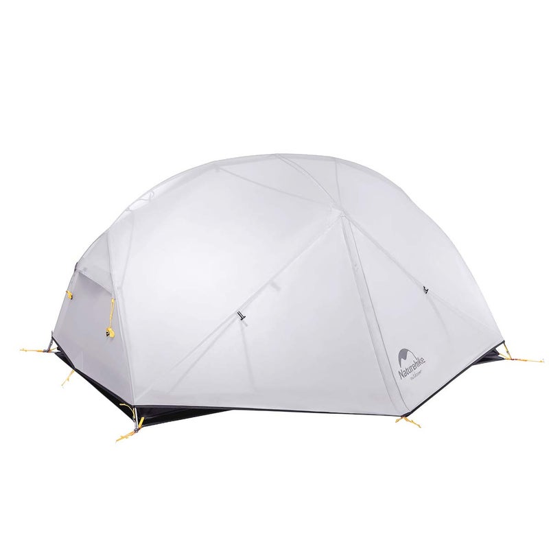 Naturehike Mongar 2 Person Backpacking Tent 3 Season Camping Tent Ultralight Double Layer Free Standing Tent for Camping Hiking Cycling (Gray-20D Nylon) - Image 1
